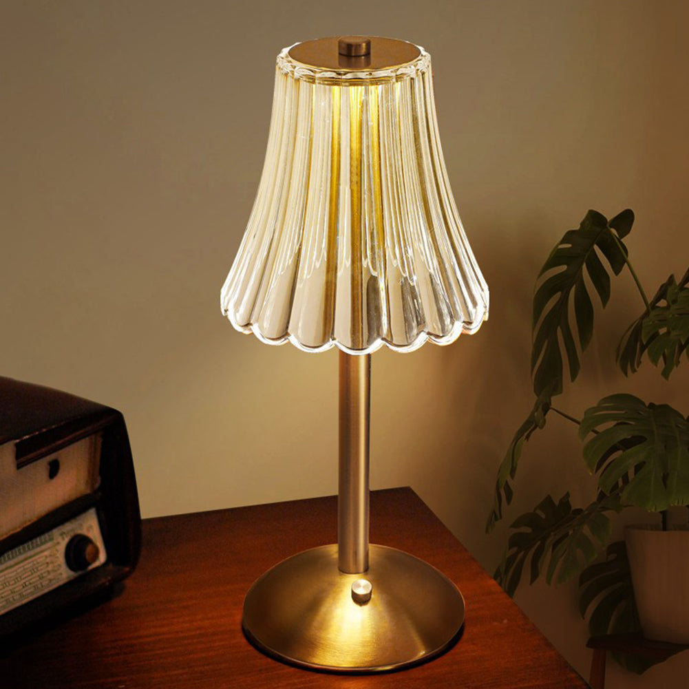 BowLift | – Gold crystal table lamp