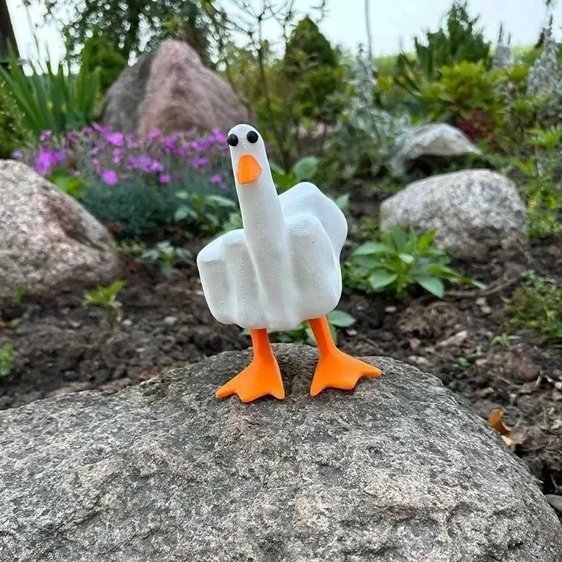 BowLift | Middle Finger Resin Duck Decor