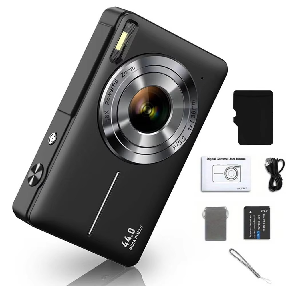 BowLift | High-Resolution Kids' Digital Camera - 1080P HD, 44MP with 16X Zoom