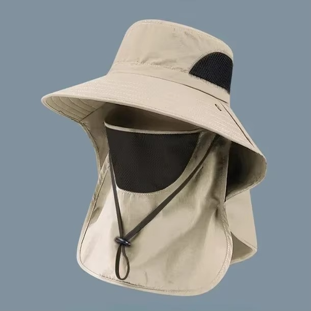 BowLift | UV Protection Outdoor Sun Hat with Wide Brim and Neck Flap for Hiking, Fishing, and Camping