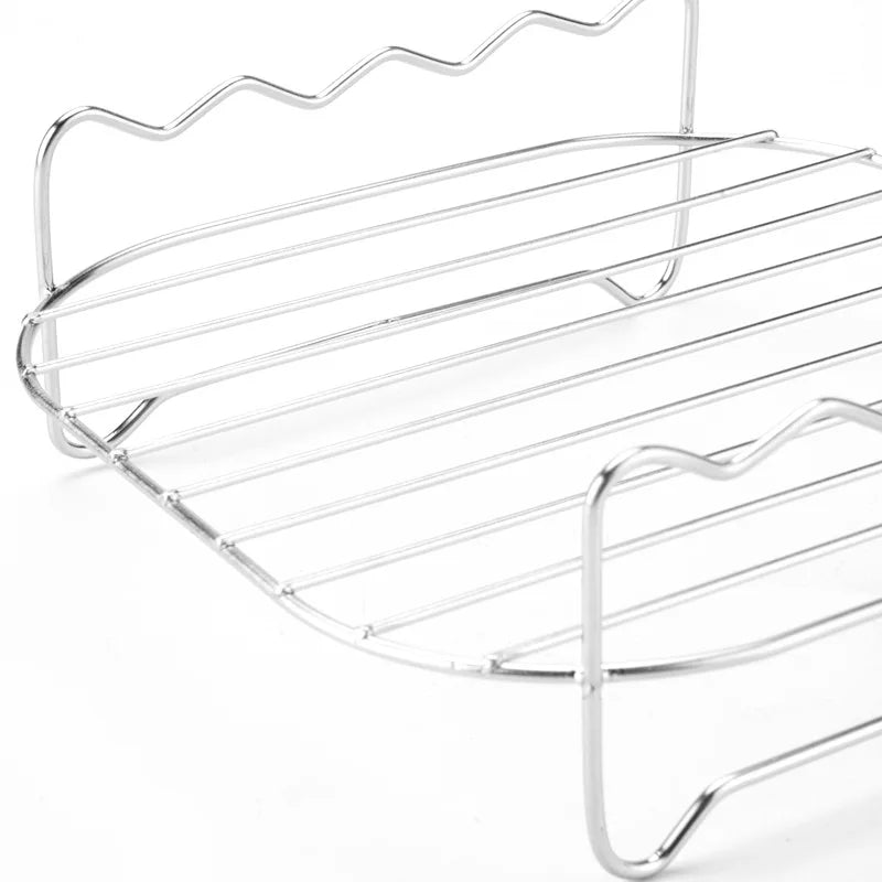 BowLift | Grillessa BBQ Set | Stainless Steel Skewers & Rack | For Grill, Air Fryer & Oven