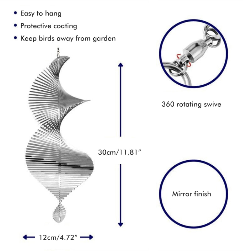 BowLift | Rotating Wind Spinners: Nordic Garden Decoration