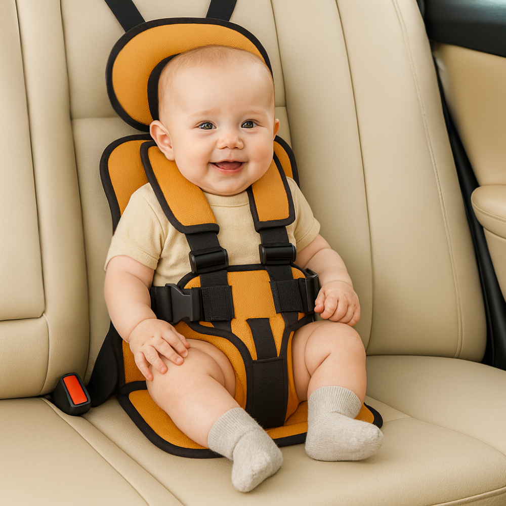 BowLift | Booster Seat Safety Harness Padded Travel Car Seat Portable Slim Compact