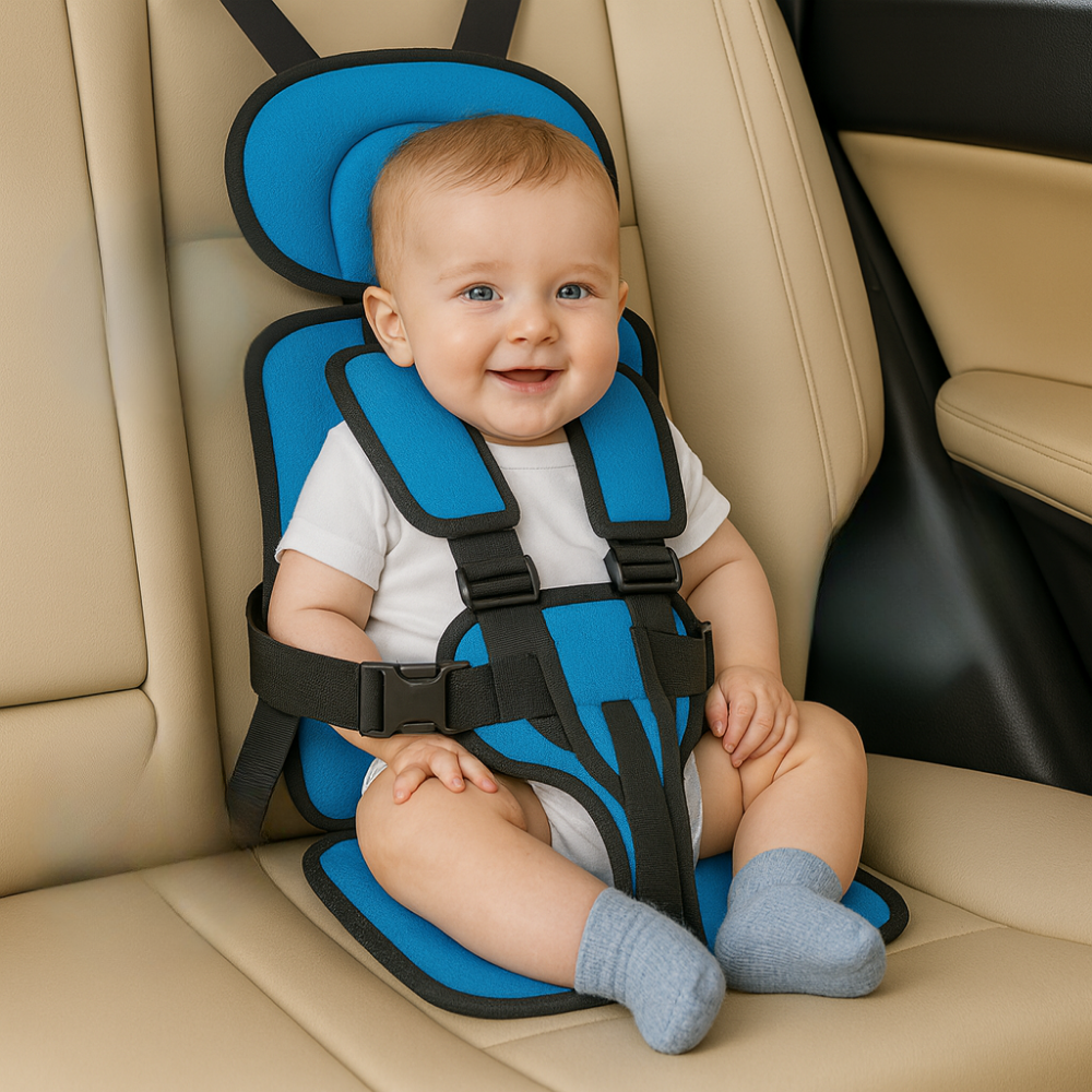 BowLift | Booster Seat Safety Harness Padded Travel Car Seat Portable Slim Compact