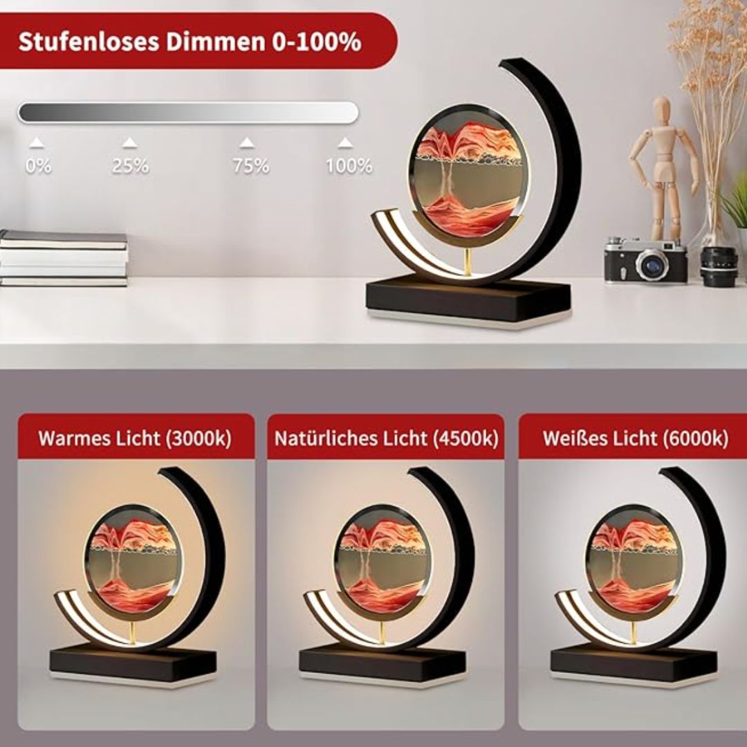 BowLift | Deep Sea Sandscapes: Illuminated Sand Art for Serene Home Decor