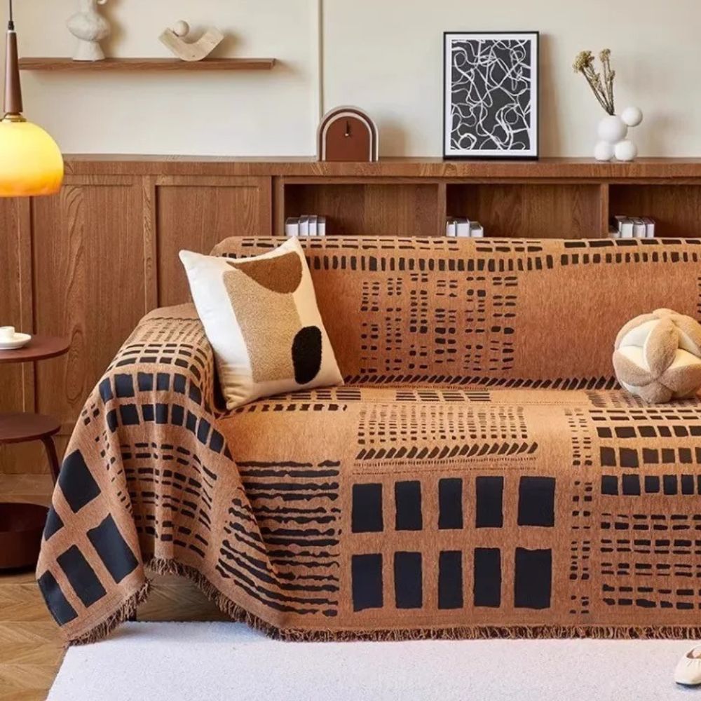 BowLift | Savanna Geo Chenille Sofa Cover