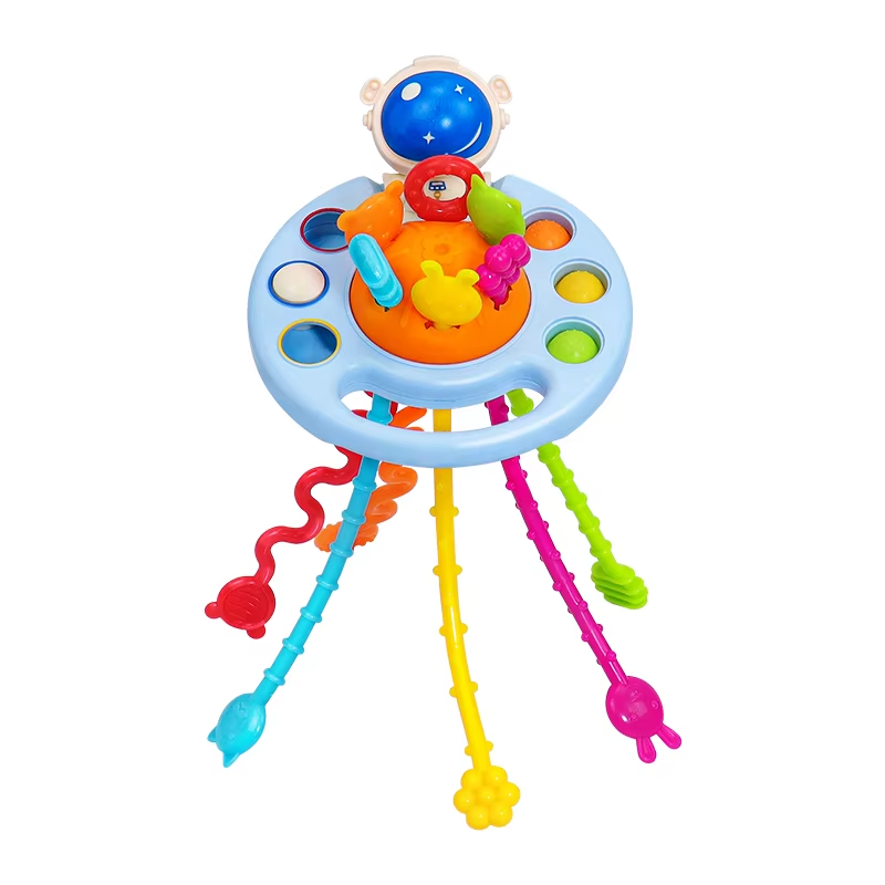 BowLift | Montessori Pull String Sensory Toy for Baby Development and Teething
