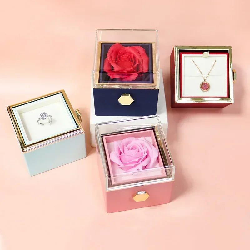 BowLift | Eternal Rose Spin Display Jewelry Box