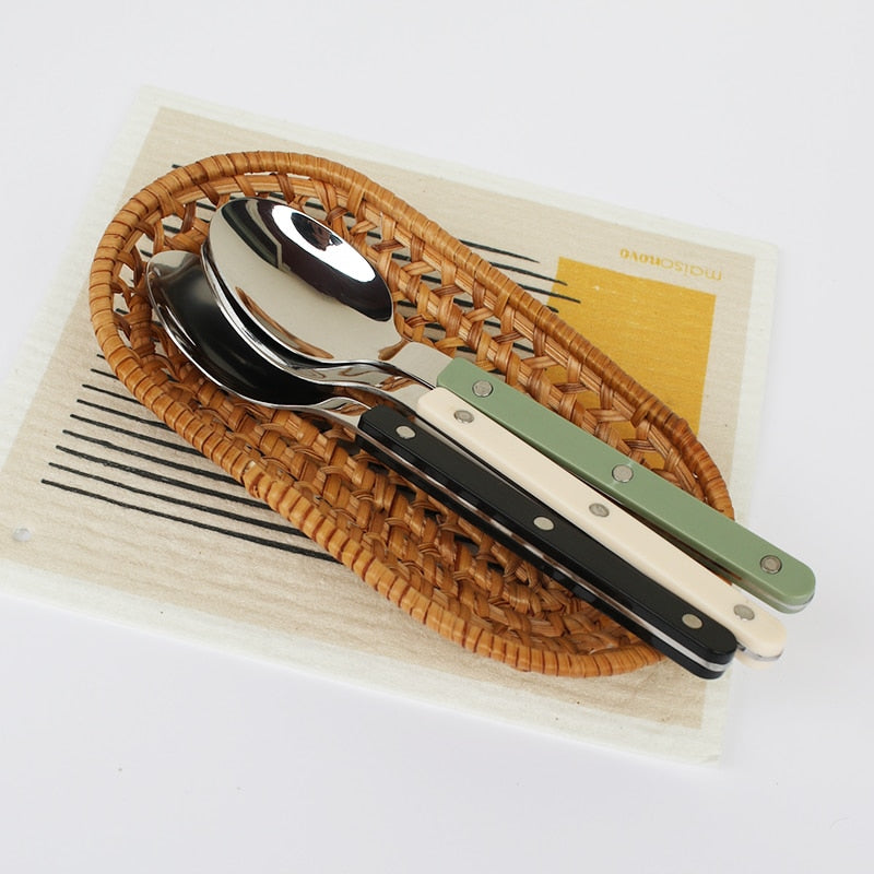 BowLift | 24-Piece Cutlery Set – Engraved Stainless Steel Flatware for 6 People