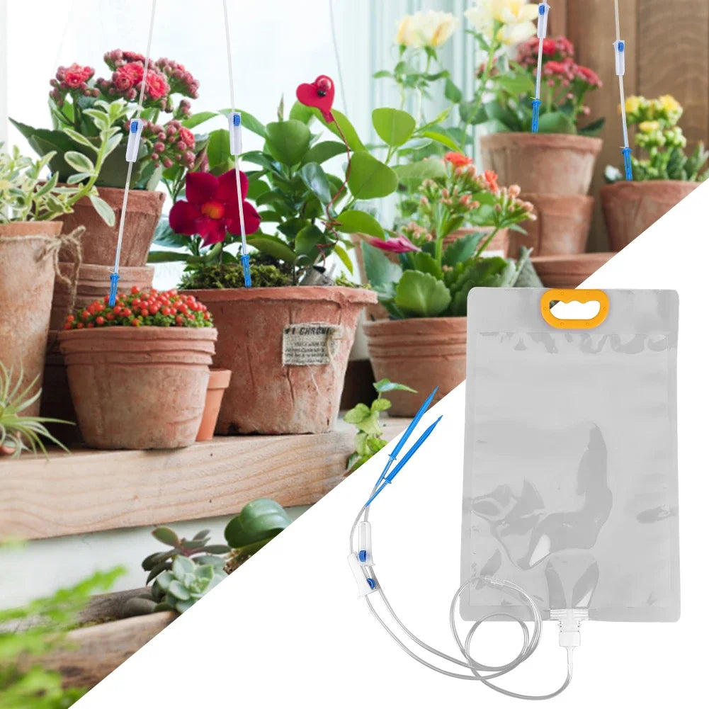 BowLift | HydroLeaf Drip Bag | 3.5L Water Tank | Dual Outlet & Flow Regulator | For Balcony & Houseplants