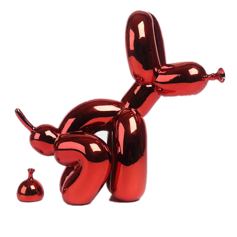 BowLift | Balloon Dog Sculpture, Balloon Art Statue, Mini Collectible Figurine, Home Decoration, Resin Figure, Desk Accessories, Room Decoration