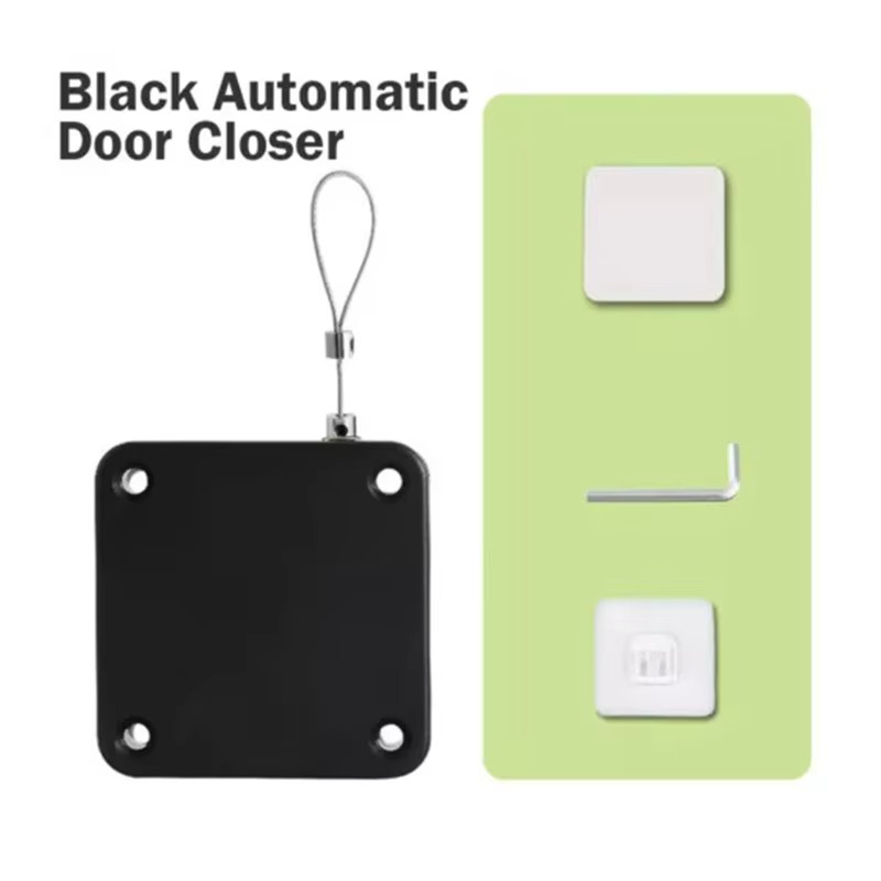 BowLift | Automatic Punch-Free Door Closer with 1lb Force for Wooden and Sliding Doors