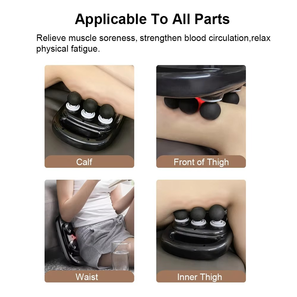 BowLift | Wireless Deep Tissue Percussion Massager with 6 Attachments and 0.55 in. Stroke