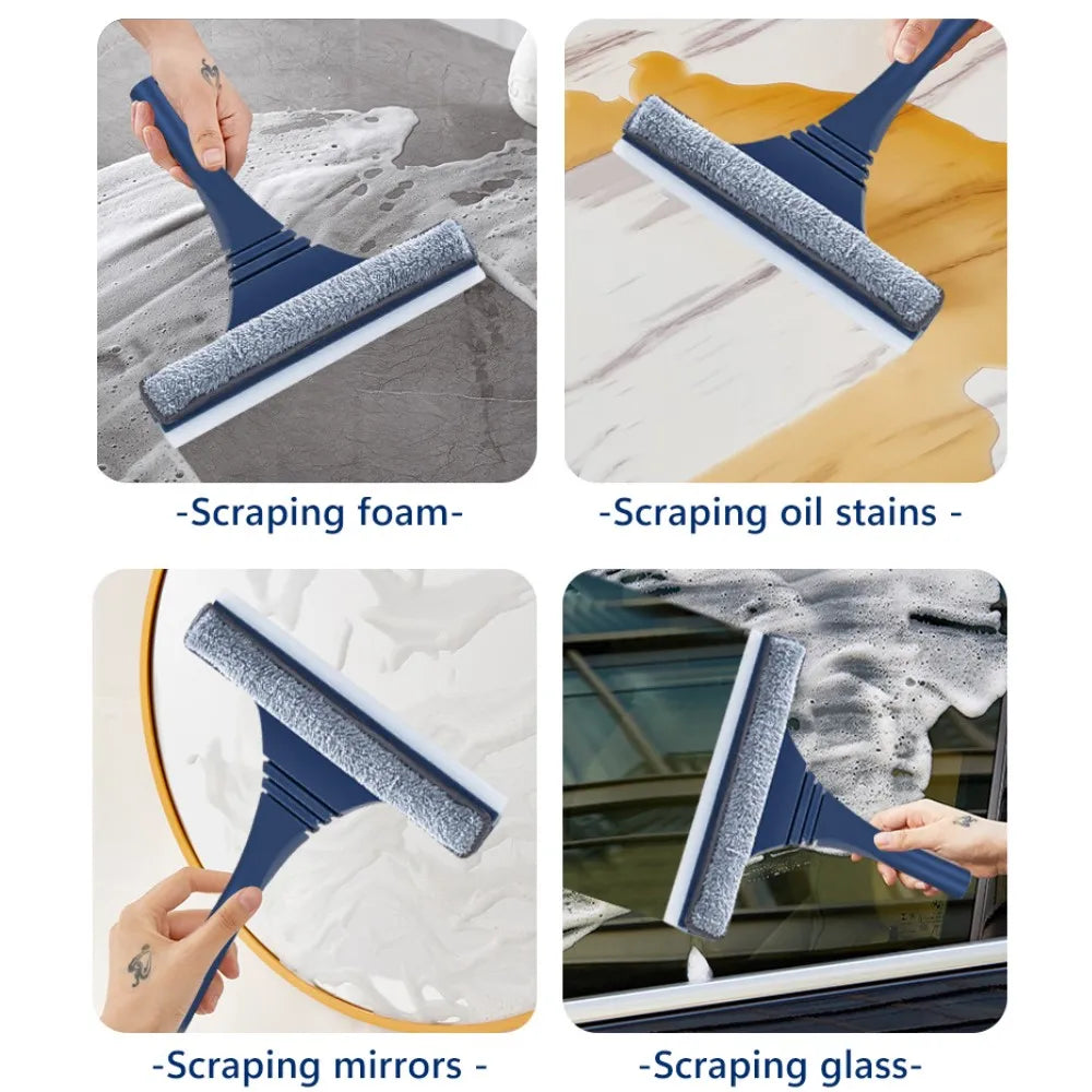 BowLift | FlexiClear Window Cleaner | 2-in-1 Cleaning | Flexible Head | Telescopic Handle