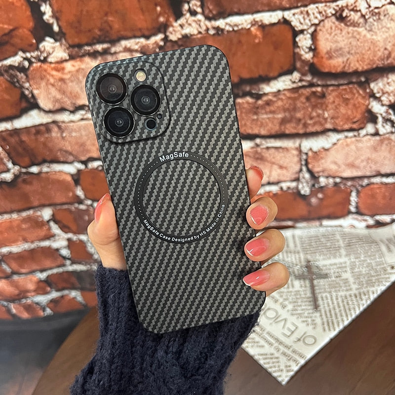 BowLift | Carbon Fiber Magsafe Magnetic iPhone Case
