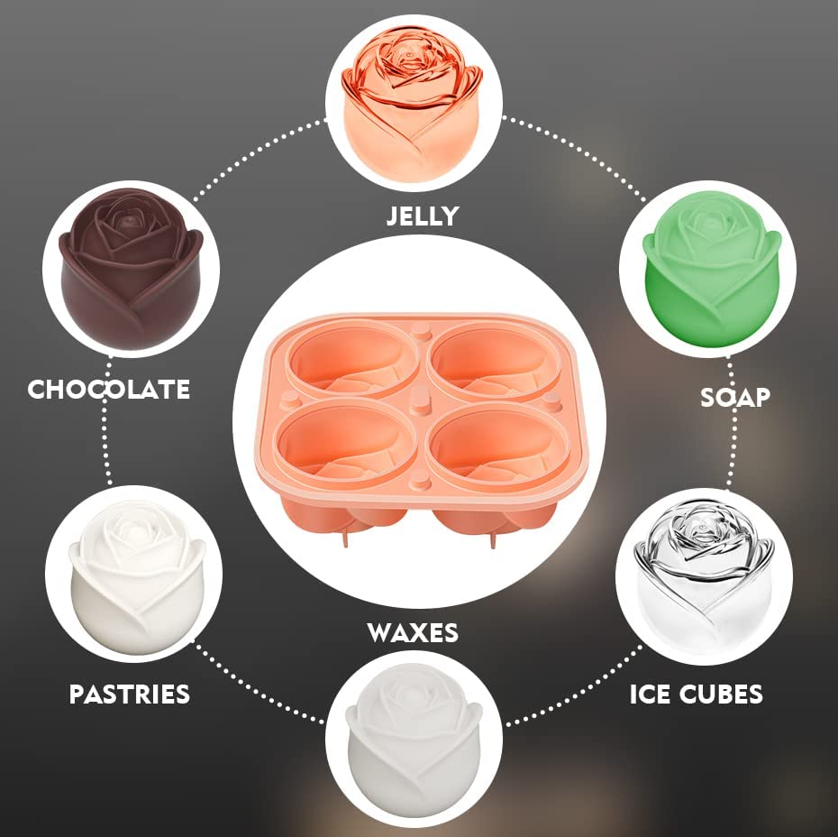 BowLift | 3D Elegant Large Rose Ice Molds