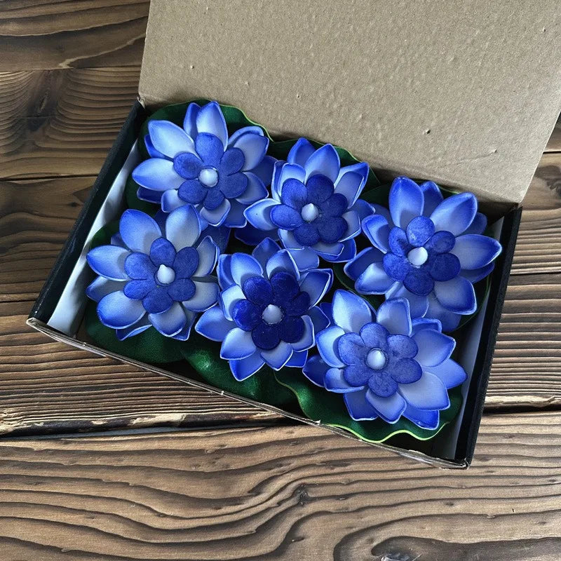 BowLift | GlowLotus Solar Lotus Lamp | Water Sensor | Warm White Light for Pond & Garden