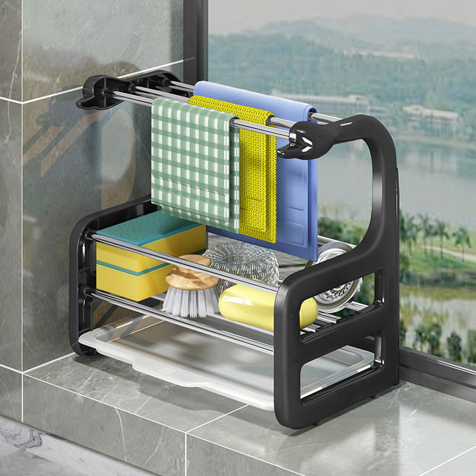 BowLift | Creative Kitchen Sponge Holder Drain Rack