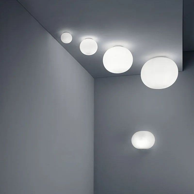 BowLift | GlaciaLuxe – Minimalist Wall Lamp with Glass Stone Design