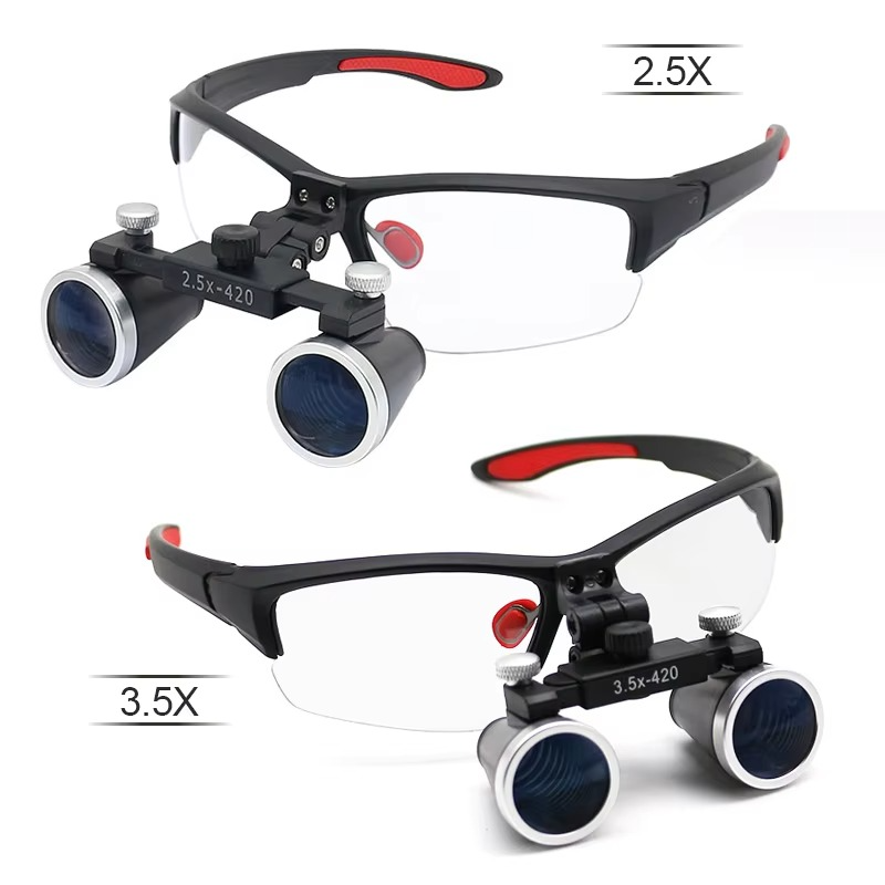 BowLift | Advanced 5W LED Dental Loupes with Dual Magnification and Adjustable Headlight