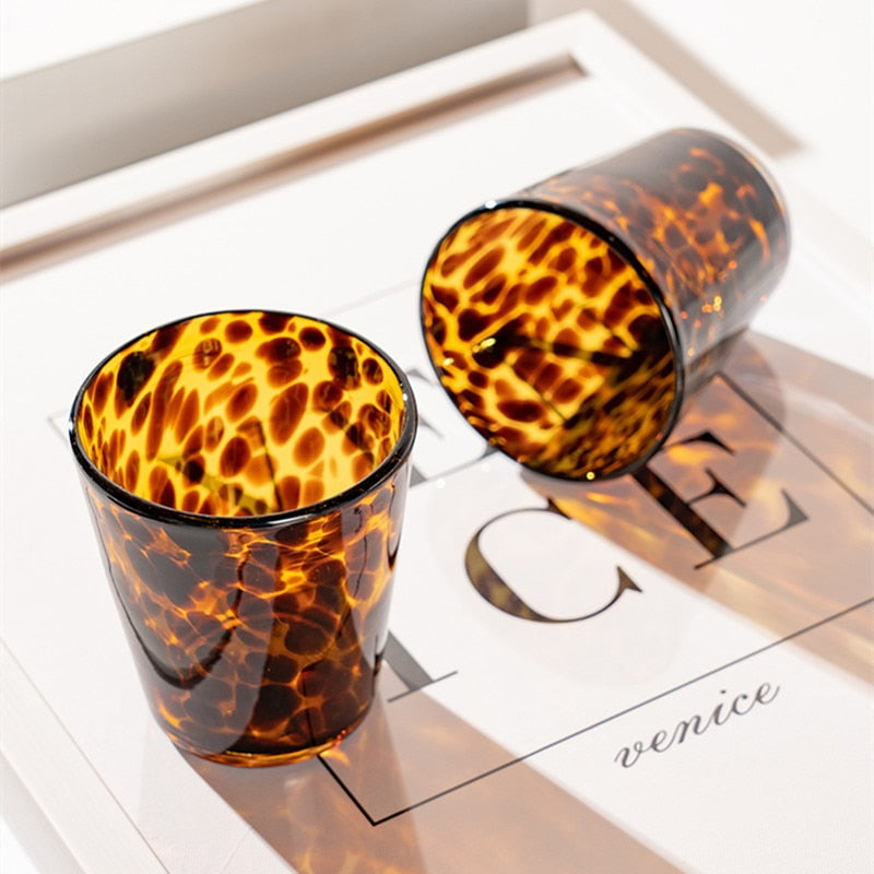 BowLift | Leopard Retro Drinking Glass