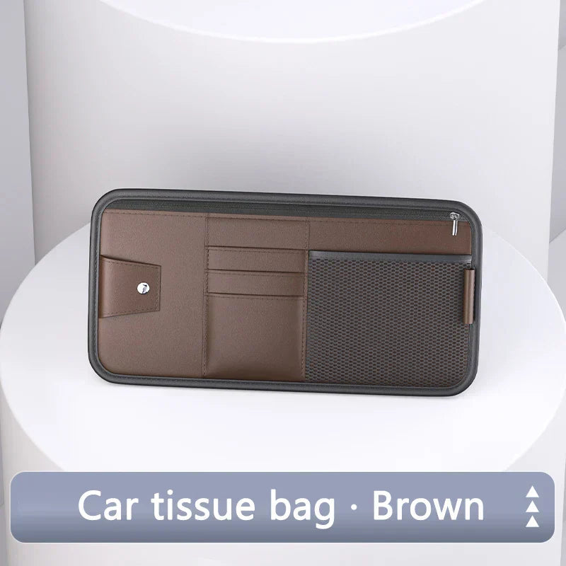 BowLift | Carvisto OrganizePro Sunshade Organizer | Multifunctional | PU Leather | Quickly Assembled