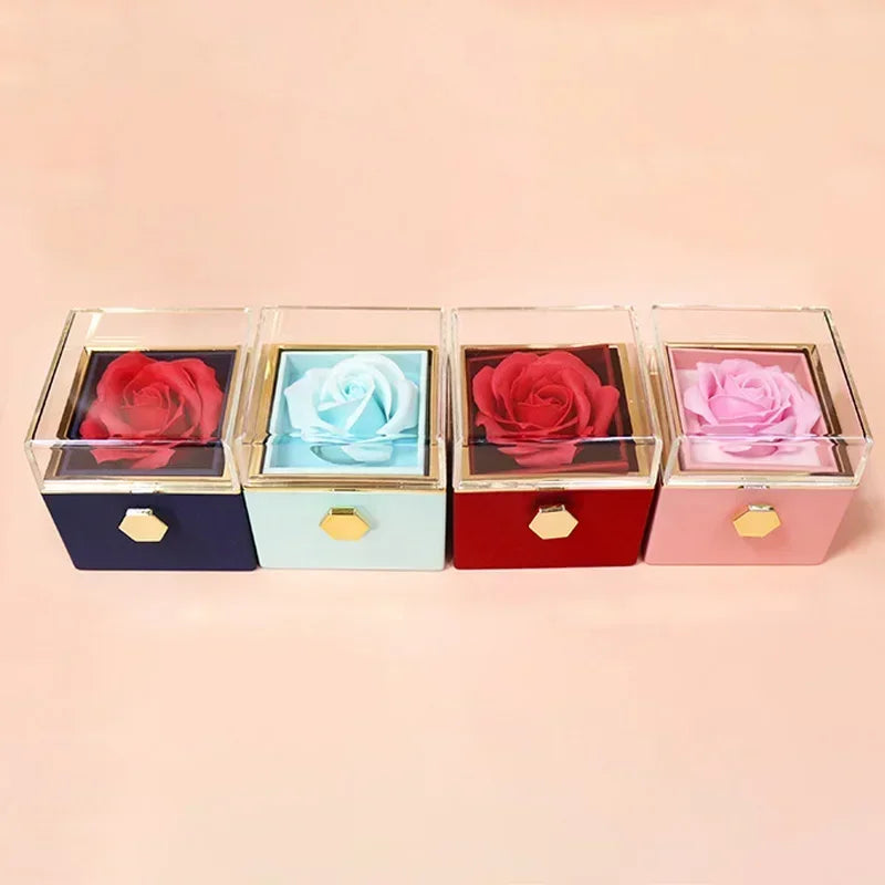 BowLift | Eternal Rose Spin Display Jewelry Box