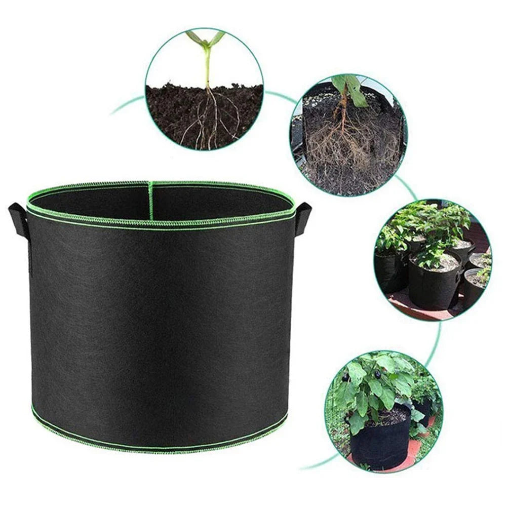 BowLift | Planting bag made of nonwoven fabric – Robust garden container with handles for plants