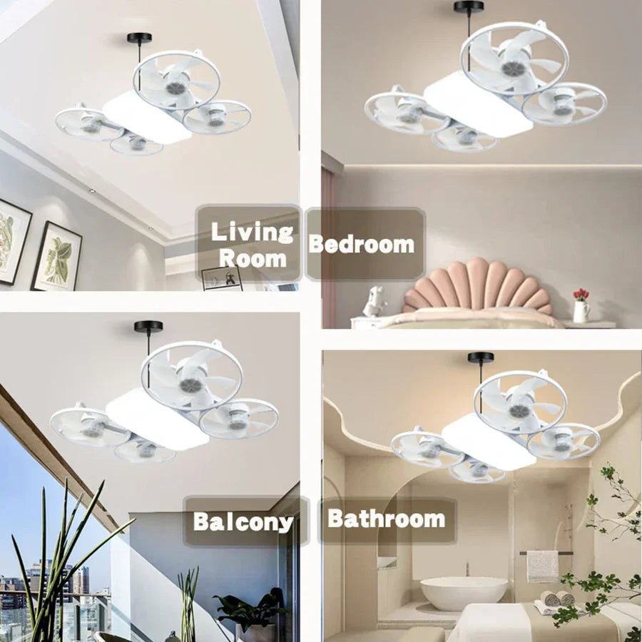 BowLift | Summer Cool Multi-Propeller Modern LED Ceiling Fan