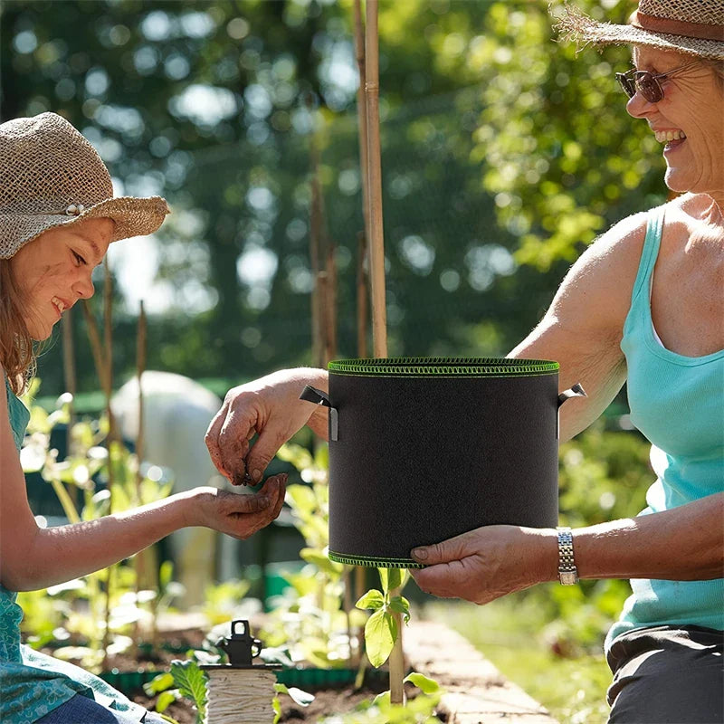 BowLift | Planting bag made of nonwoven fabric – Robust garden container with handles for plants