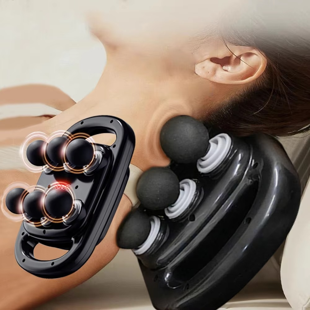 BowLift | Wireless Deep Tissue Percussion Massager with 6 Attachments and 0.55 in. Stroke
