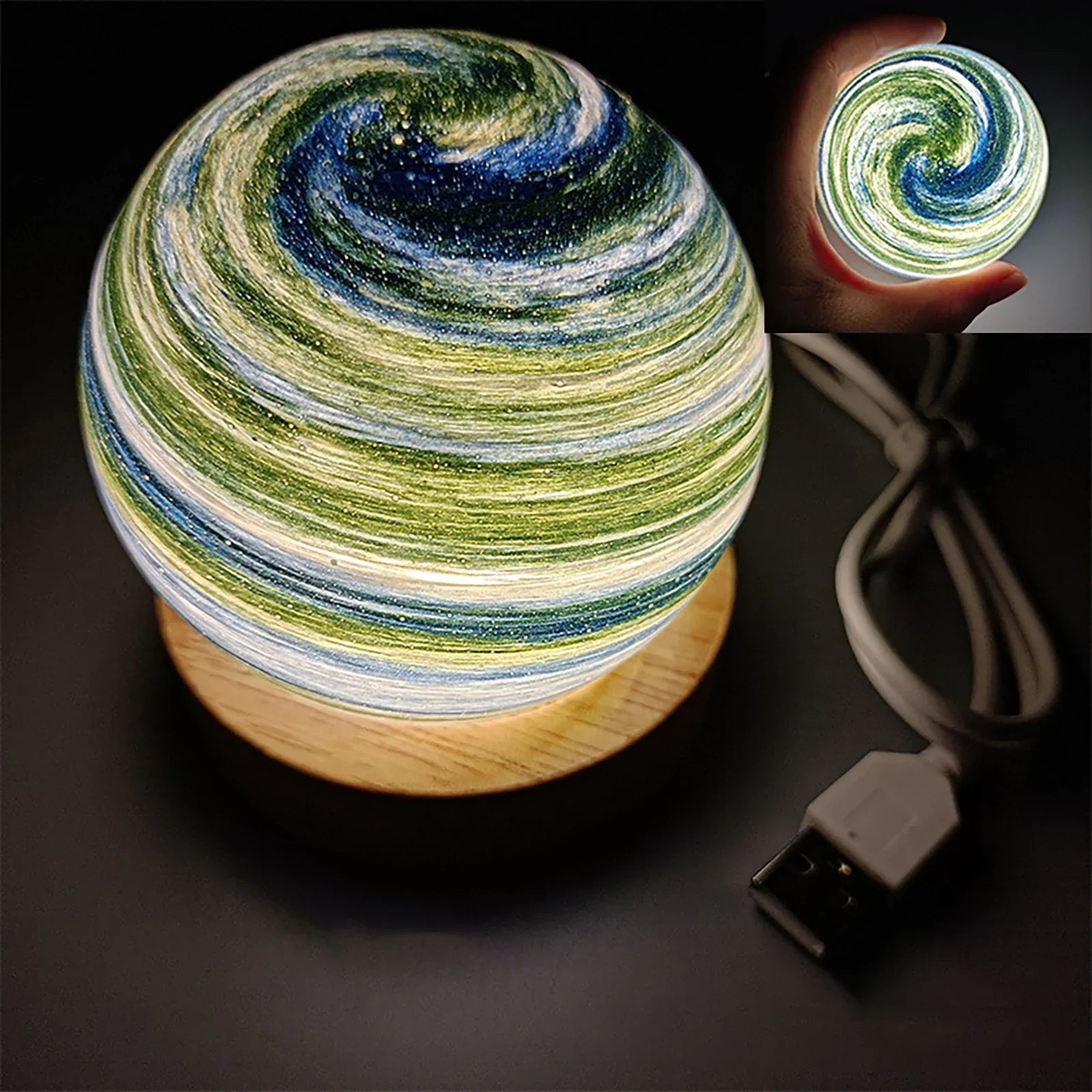 BowLift | 3D Crystal Planets Atmosphere Night Lamp