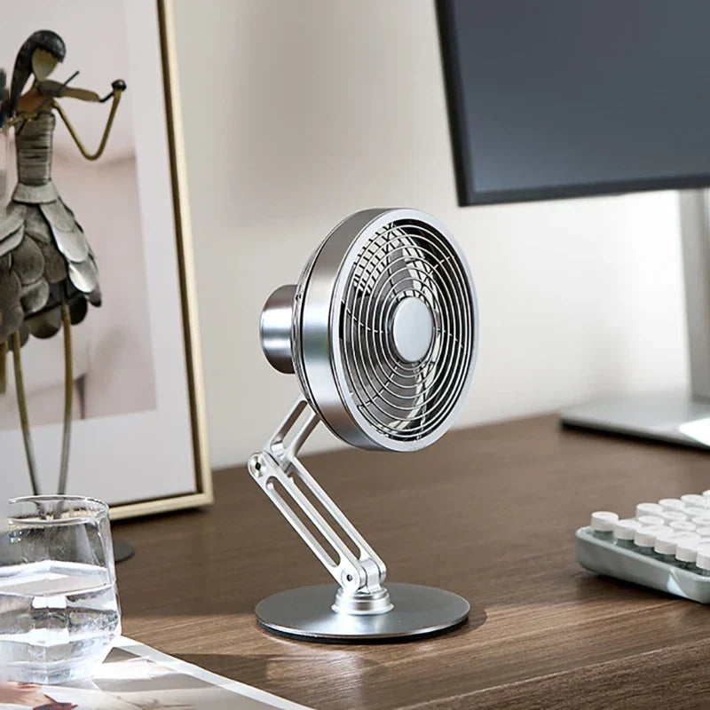 BowLift | Height-Adjustable Stand Compact Turbo Mini Desk Fan