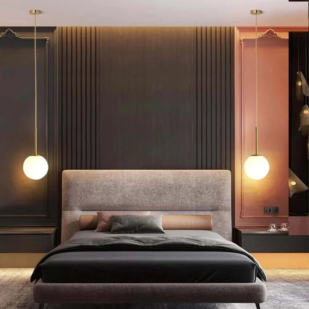 BowLift | Mid-Century Modern Glass Ball Pendant Light