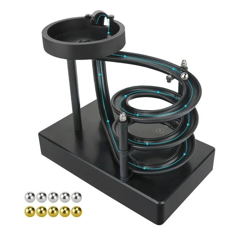 BowLift | Wooden Perpetual Spiral Motion Kinetic Ball Roller Science Toy
