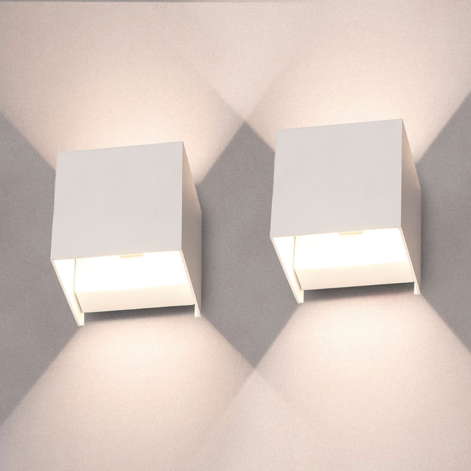 BowLift | GlowCube LED Wall Light | Adjustable Brightness & Wireless Design for Home/Office