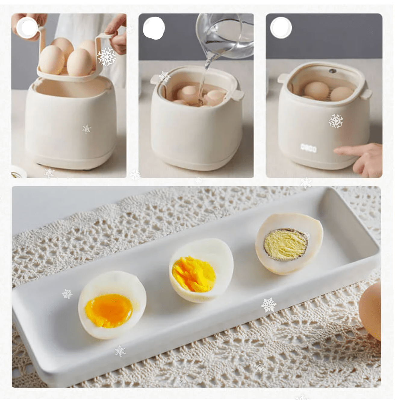 BowLift | EggMaster | Ultra Smart Egg Cooker with 6 Cooking Modes – Perfect Eggs Every Time
