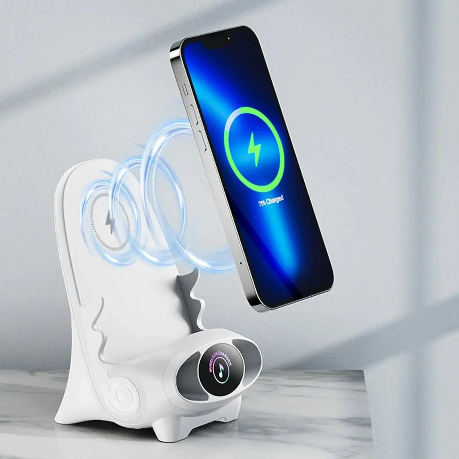 BowLift | Fast charging holder in chair design – Wireless with heat dissipation