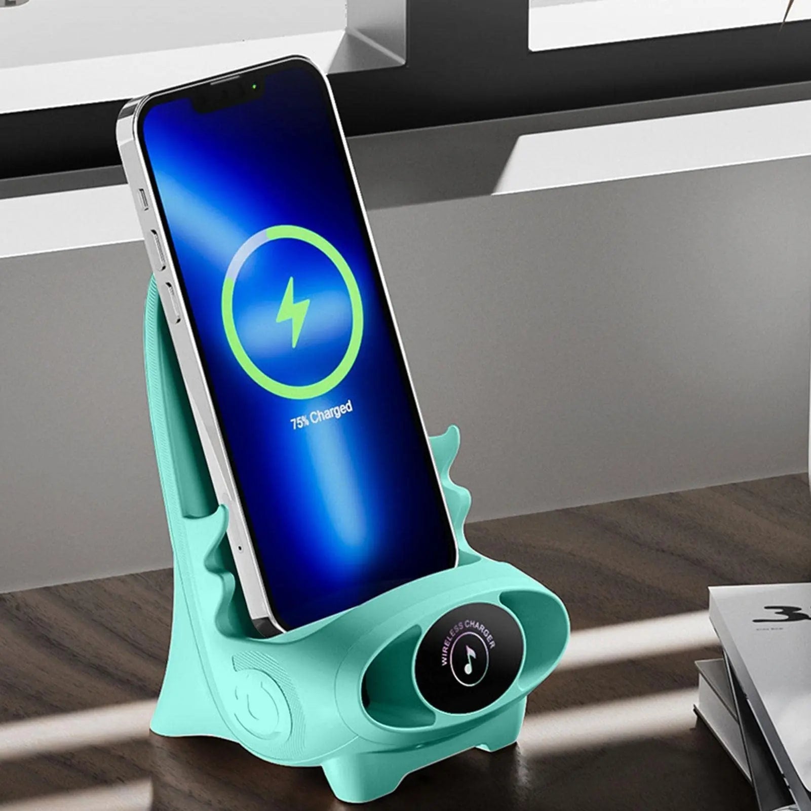 BowLift | Fast charging holder in chair design – Wireless with heat dissipation