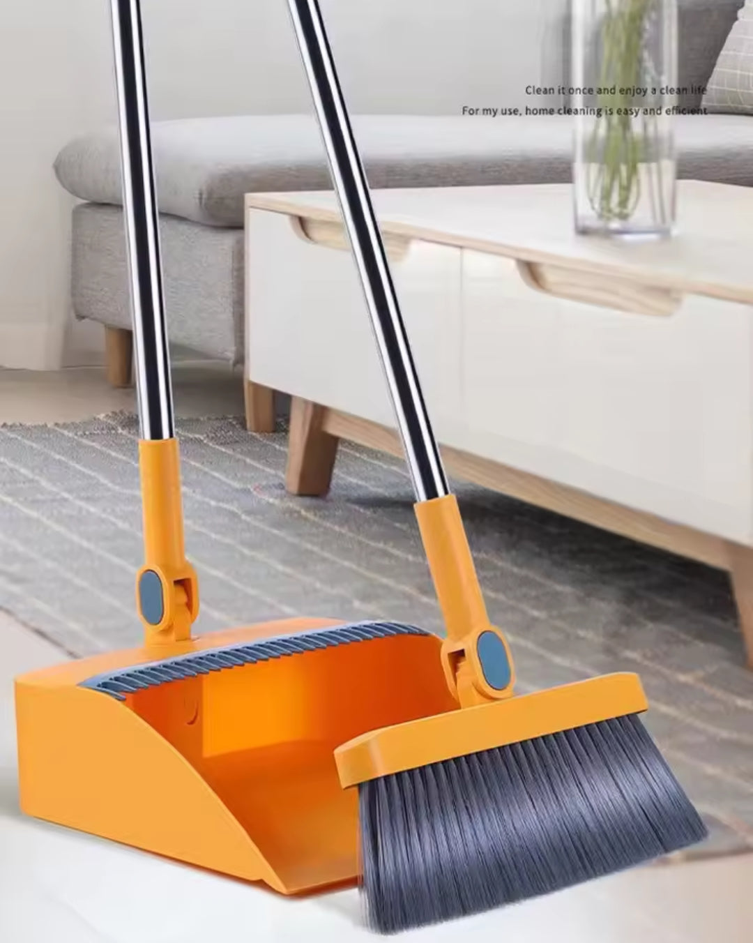 BowLift | Magnetic Broom and Collapsible Dustpan Set