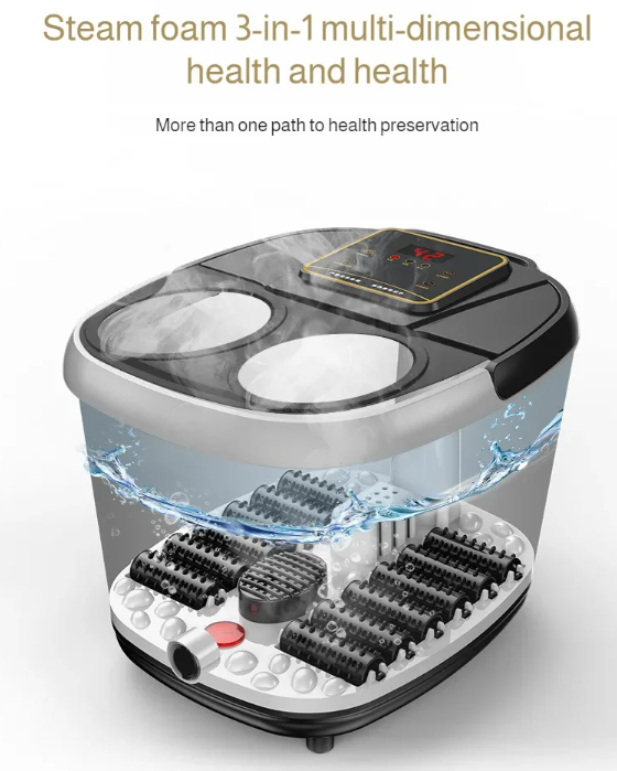 BowLift | Foot Spa Bath Massager – Heated Soaking Tub with Rollers, Bubbles & Infrared Therapy