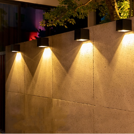 BowLift | Premium Solar LED Wall Light – Wireless Outdoor Garden Lighting with Motion Sensor (IP65)