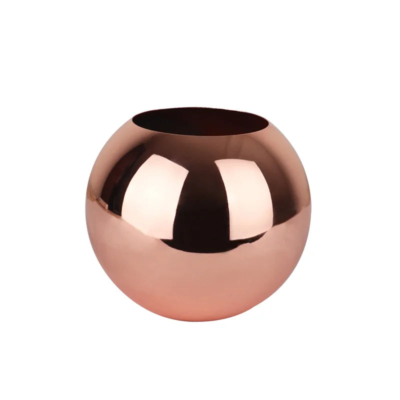 BowLift | Stainless Steel Vase in Nordic Style Desktop Flower Pot BeFlower Pots Gold Black Rose Gold Classic Home Decoration