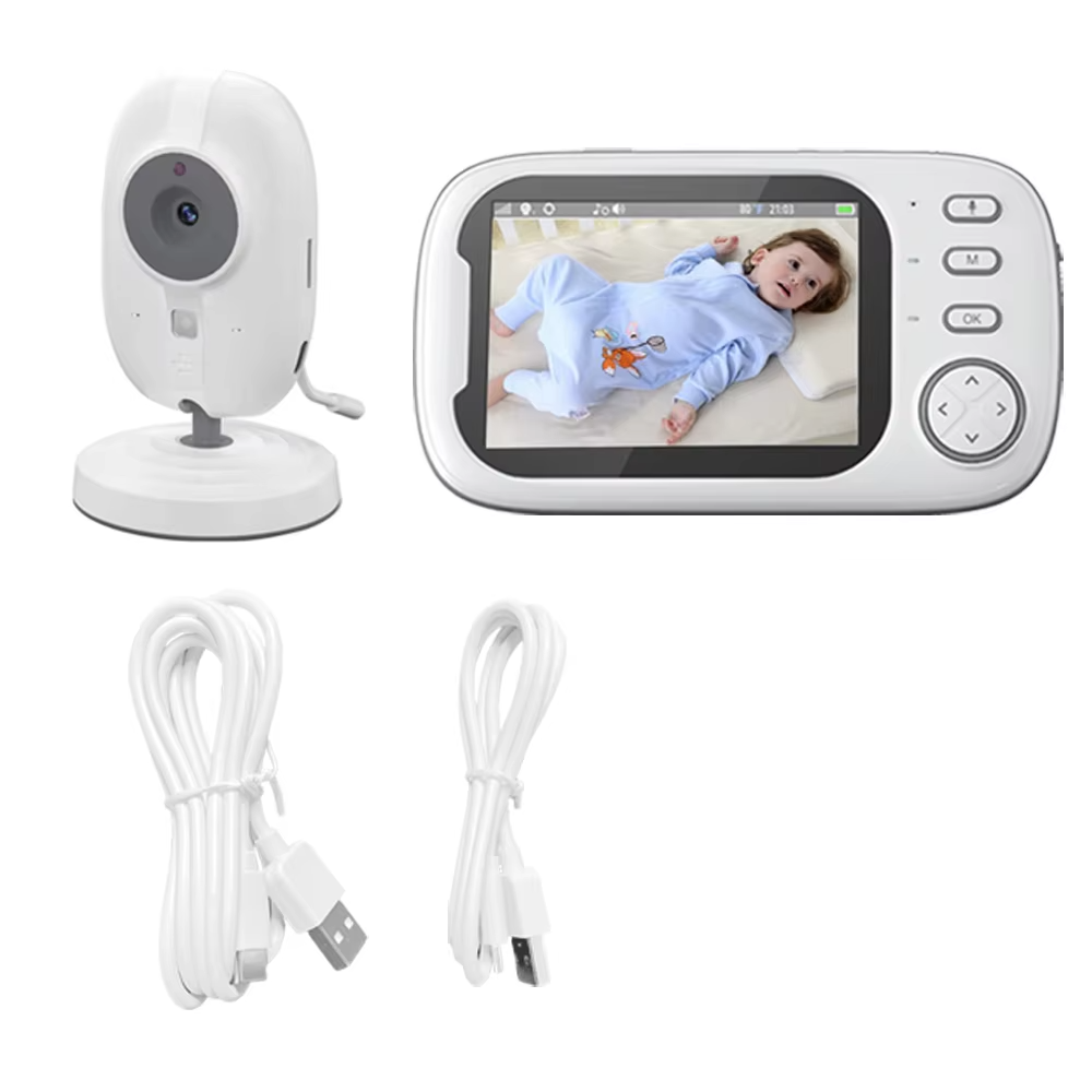 BowLift | Advanced 3.5" Wireless Baby Monitor with Night Vision, Temperature Sensor, and Two-Way Audio