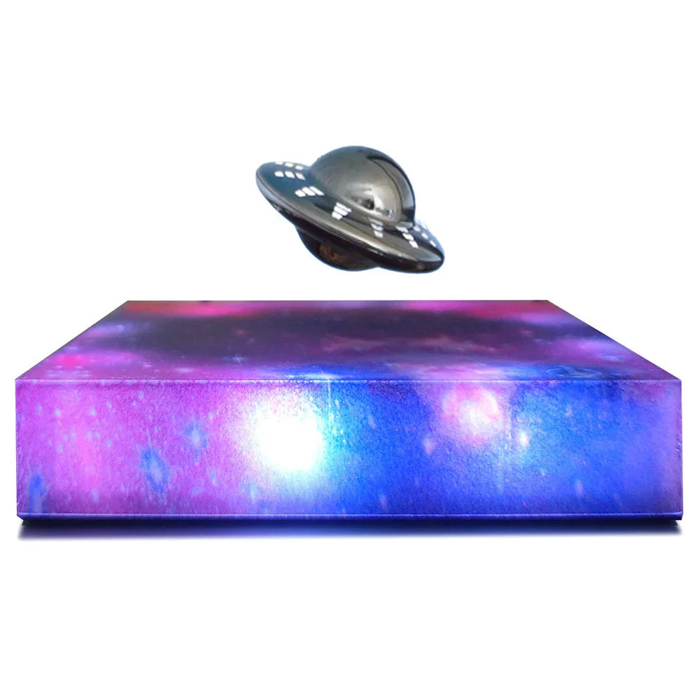 BowLift | Magnetic Levitating Spaceship Rotating LED Night Lamp
