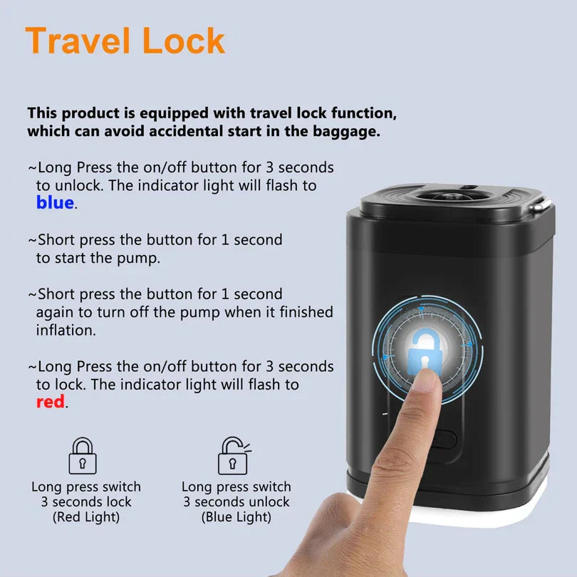 BowLift | AirFlare Mini Pump | Compact & Powerful | Perfect for Outdoor