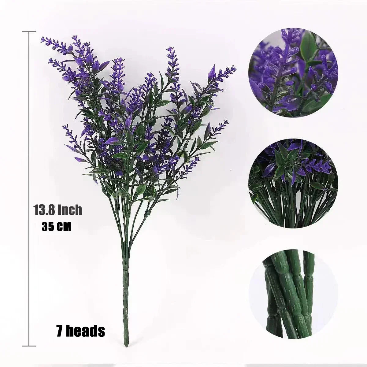 BowLift | Floraven Lavender Bouquet | Artificial & Carefree | 5 Stems | For Indoor & Outdoor