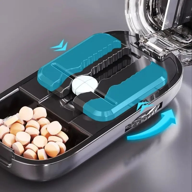 BowLift | Pocket Size Dustproof Pill Cutter Organizer