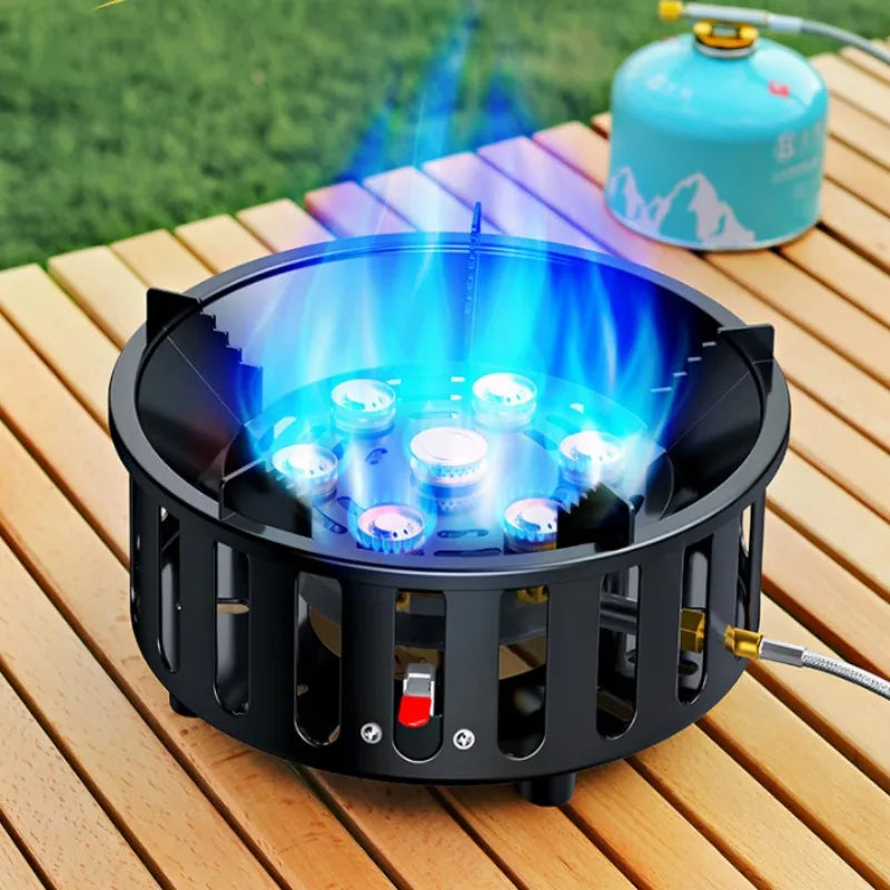 BowLift | 7-Core Portable Camping Gas Stove with Electronic Ignition – Kael
