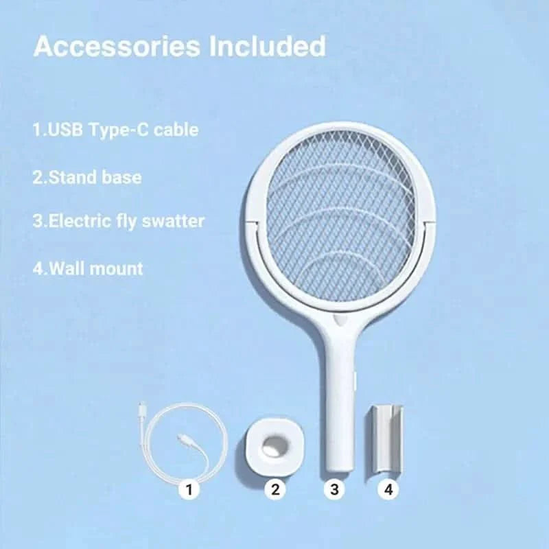 BowLift | 5-in-1 mosquito repellent with insect swatter & LED lamp